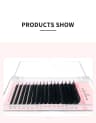 NATUHANA 16lines 8-15mm Mixed Eyelash Extension Matte Black Synthetic Mink Soft False Eyelashes Faux Lashes Kore product thumbnail 13