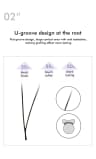 NATUHANA V Shaped Mink Lasher Ellipse Flat Split Tips Eyelash Extension Auto-Fans Eyelashes Individual Premade product thumbnail 8