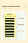 NATUHANA Bottom Eyelash Extension Individual Natural Soft Under Eyelashes J Curl 5-7 Mix Synthetic Mink Lower La product thumbnail 5