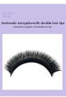 NATUHANA V Shaped Mink Lasher Ellipse Flat Split Tips Eyelash Extension Auto-Fans Eyelashes Individual Premade product thumbnail 7