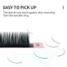 NATUHANA 16lines 8-15mm Mixed Eyelash Extension Matte Black Synthetic Mink Soft False Eyelashes Faux Lashes Kore product thumbnail 16