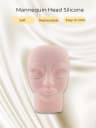 Mannequin head silicone,soft,replaceable,easy to color product thumbnail 27