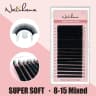 NATUHANA 16lines 8-15mm Mixed Eyelash Extension Matte Black Synthetic Mink Soft False Eyelashes Faux Lashes Kore product thumbnail 21