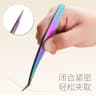 Color titanium eyelashes tweezers kit product thumbnail 6