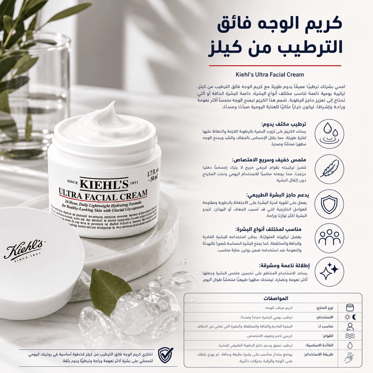 كريم الوجه فائق الترطيب من كيلز