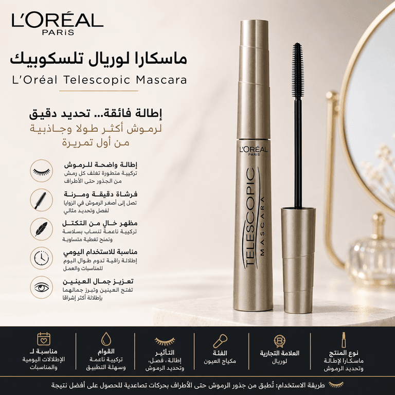 ماسكارا لوريال تلسكوبيك