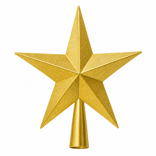 Christmas Tree Top Star Gold