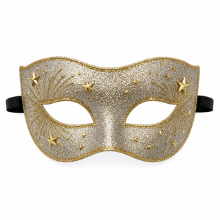 New Year Glitter Mask