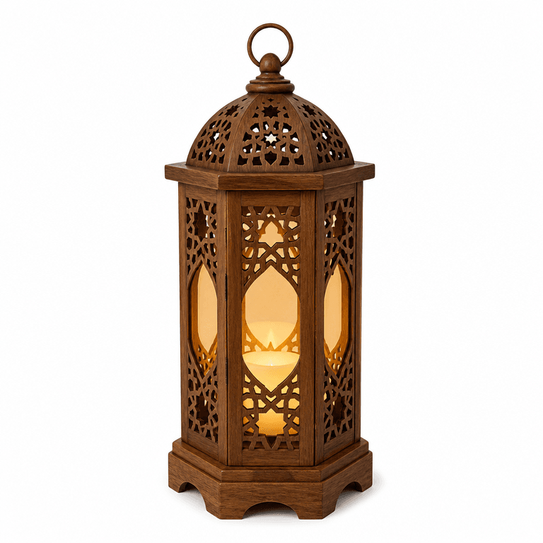 فانوس رمضان الخشبي الكبير