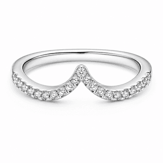 Pandora Sparkling Wishbone Ring