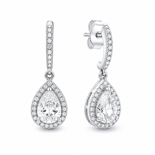 Pandora Sparkling Teardrop Earrings