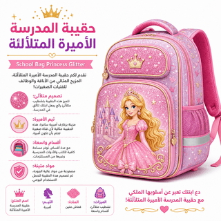 School Bag Princess Glitter
