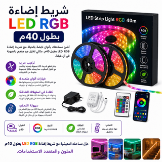 LED Strip Light RGB 40m