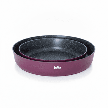 طقم صواني فرن جرانيت بيرغندي 3 قطع - Julia