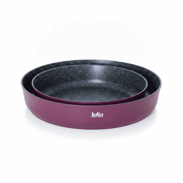 طقم صواني فرن جرانيت بيرغندي 3 قطع - Julia