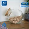 مرتبان زجاج بغطاء خشبي - A Home product thumbnail 2