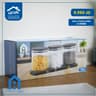 طقم برطمانات زجاج مع قاعدة خشبية 3 قطع - A Home product thumbnail 3