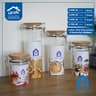 مرتبان زجاج بغطاء خشب - A Home product thumbnail 4