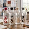 زجاجة ماء زجاجية شفافة H2O product thumbnail 3