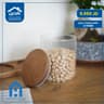طقم برطمانات زجاج مع قاعدة خشبية 3 قطع - A Home product thumbnail 2