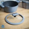 طنجرة جرانيت بغطاء زجاجي - متعددة الأحجام - A Home product thumbnail 2