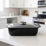 طنجرة روستو مستطيلة 41 سم بغطاء زجاجي - A Home Collection product thumbnail 3