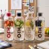 زجاجة ماء زجاجية شفافة H2O product thumbnail 4