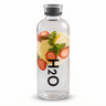 زجاجة ماء زجاجية شفافة H2O product thumbnail 1