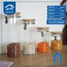 مرتبان زجاج بغطاء خشب - A Home product thumbnail 2