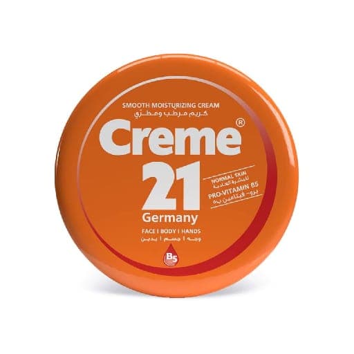 Creme 21 – Smooth Moisturizing Cream – Normal Skin – With Pro-Vitamin B5 For The Face, Body and Hand 250ml