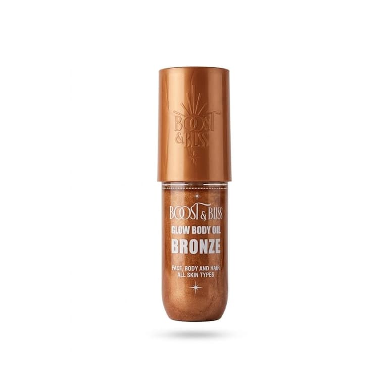 Boost & Bliss Copacabana Bronze and Ipanema Sunset Skin softening dry oils with Brazilian-style shimmer 90ml