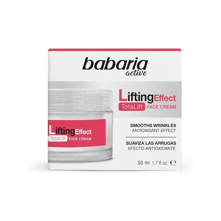 Babaria - Botox Effect Total Lift Facial Cream, Anti Wrinkle, Antioxidant and Anti-Aging Effect, with Botox-Like Tripeptide, Vitamin E and Squalane, 100% Vegan - 50 ml