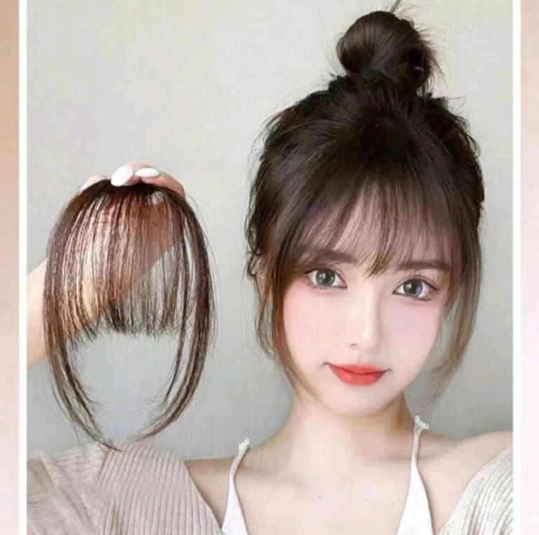 synthetic bangs hair extension