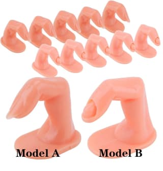 Units of plastic nail art practice and fake fingers training tools