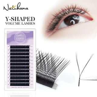 NATUHANA YY Shape Eyelash Extensions CD Curl Black