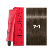 SCHWARZKOPF IGORA ROYAL 7-1 Medium Blonde Cendre 60ml product image