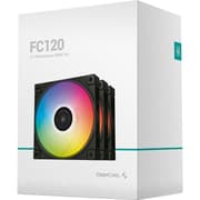 DeepCool FC120 3x120mm 1800RPM 61.91CFM FDB 5V-3Pin RGB 4-Pin PWM High Performance For Cases & CPU Coolers - Black product image