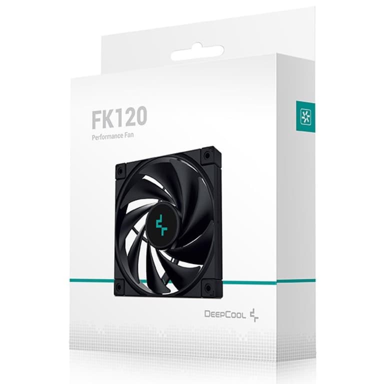 DeepCool FK120 120mm 1850RPM 69CFM 4-Pin PWM High Performance For Cases & CPU Coolers - Black