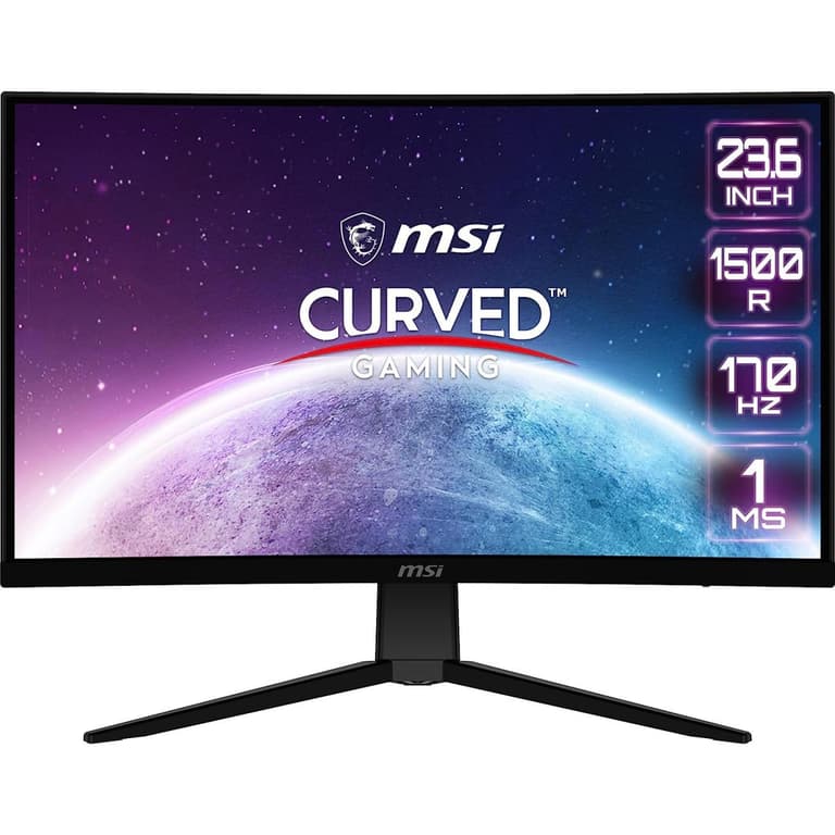 MSI G242C 24" Curved 1500R Full HD 170Hz 1ms FreeSync Wide Color Gamut Anti-Flicker & Frameless