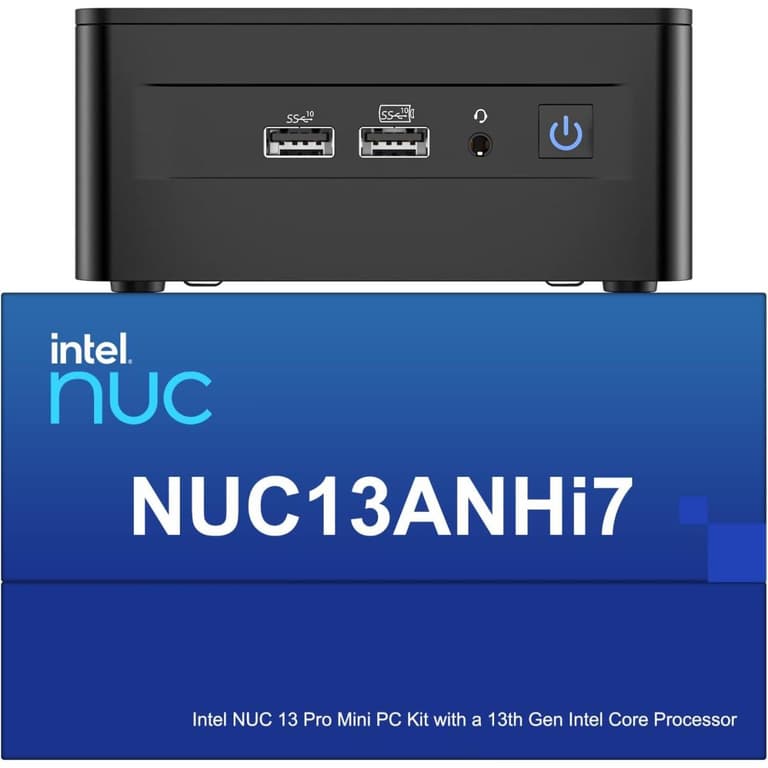 Intel NEW NUC 13 Pro KIT (2023) Intel 13Gen Core i7 12-Cores Mini PC Barebone For Home & Business