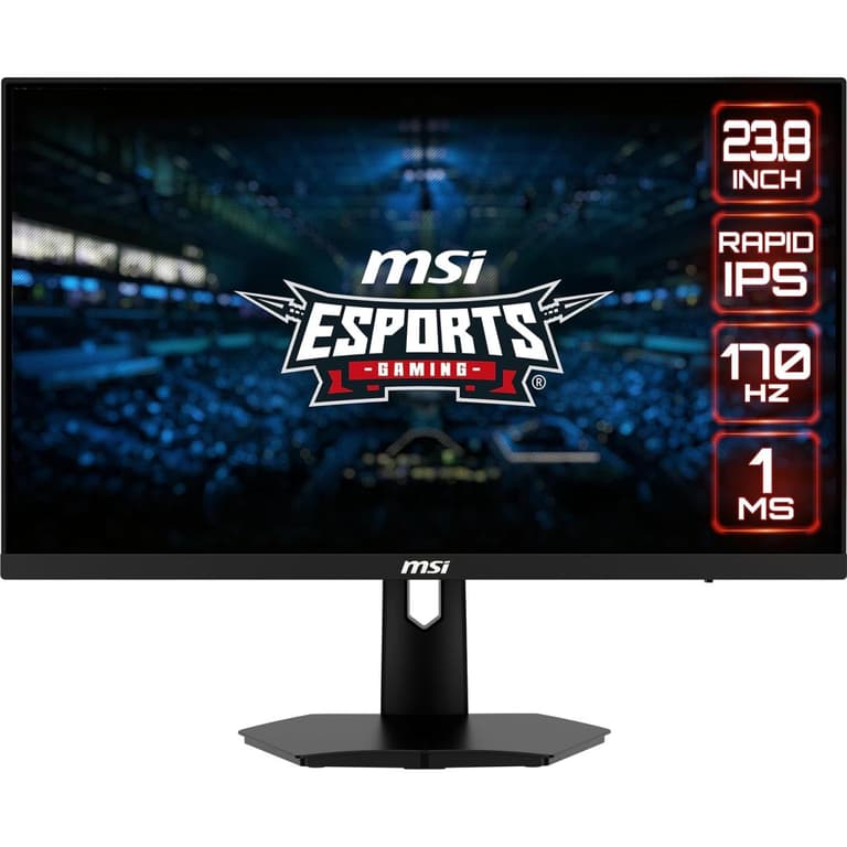 MSI G244F 23.8” Rapid IPS 1ms Full HD 170Hz FreeSync Premium 122.88% sRGB Colour Gamut w/ 2x HDMI & Display Port