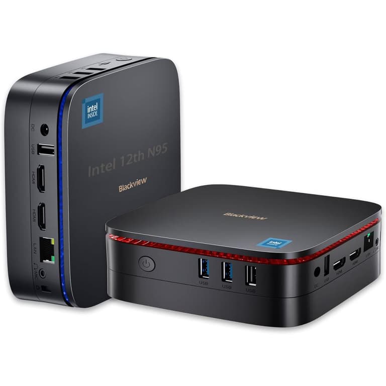 Blackview MP60 Mini PC Intel Celeron N5095 4-Cores (8GB/256GB) Mini PC Barebone For Home & Business