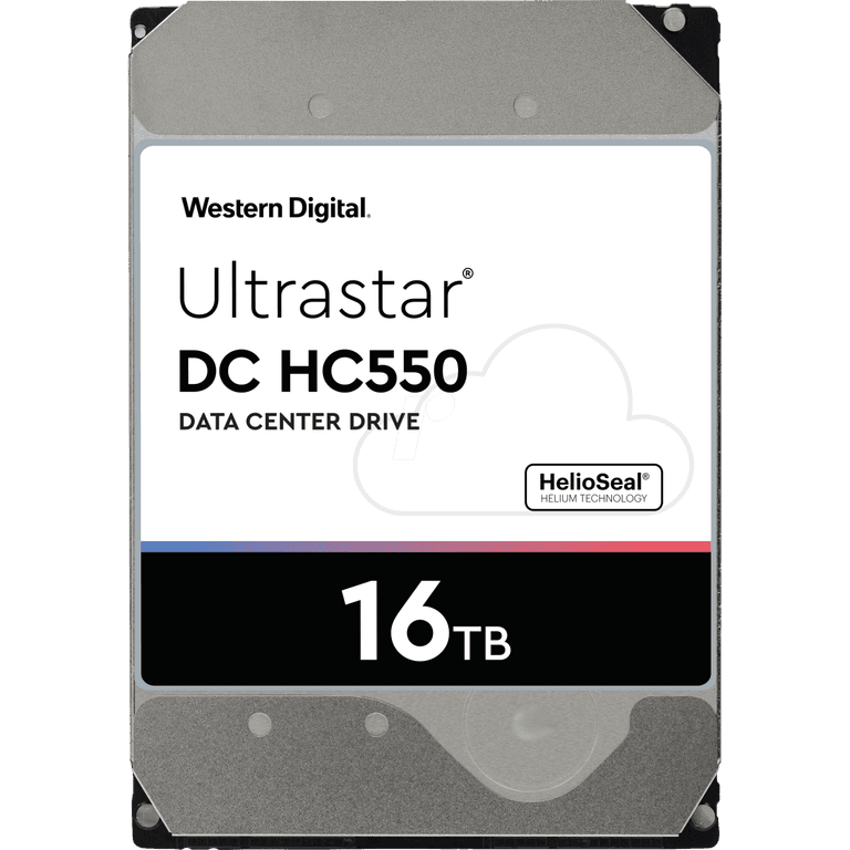 WD 16TB Ultrastar DC HC550 SATA HDD 7200 RPM Class SATA 6 Gb/s 512MB Cache 3.5"