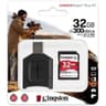 Kingston 32GB SDXC Canvas React Plus 300MB/s Read UHS-II, C10, U3, V90 Memory Card w/ MLP SD Reader product thumbnail 1