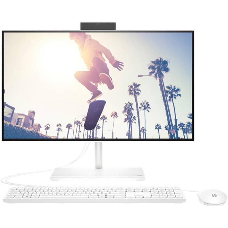 HP All-in-One 24-cb1025nh NEW 12Gen Intel Core i5 10-Cores w/ 24" NONE Touch Screen - White