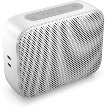 HP 350 Bluetooth Speaker w/ Noise Reduction Built in Microphone Ip54 Dust and Water Resistance - Silver
