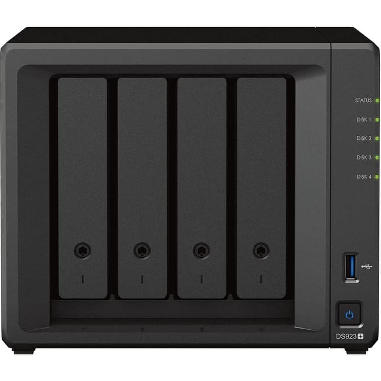 Synology DiskStation DS923+ 4-Bay Diskless NAS w/ Ryzen R1600 Dual Core & 4GB DDR4