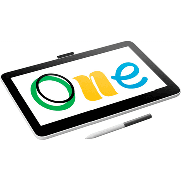 Wacom One 13 (2023) Creative Graphic Tablet 13.3" & UD Pen Tablet Compatible with All OS, Perfect for Photo/Video Editing Graphics & Design Work