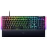 Razer BlackWidow V4 Mechanical 6 Dedicated Macro Keys Magnetic Wrist Rest Doubleshot ABS Keycaps Yellow Switches - Black product thumbnail 1