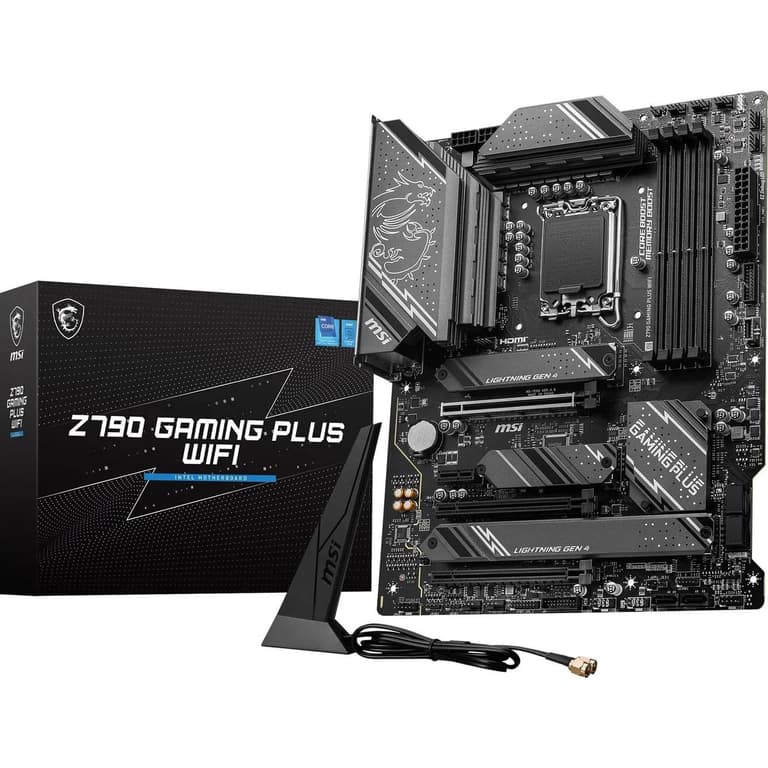 MSI Z790 GAMING PLUS WIFI 6E LGA 1700 Intel Z790 Supports 14th/ 13th Gen DDR5 2.5Gbps LAN 4x M.2 EZ Debug LED Motherboard